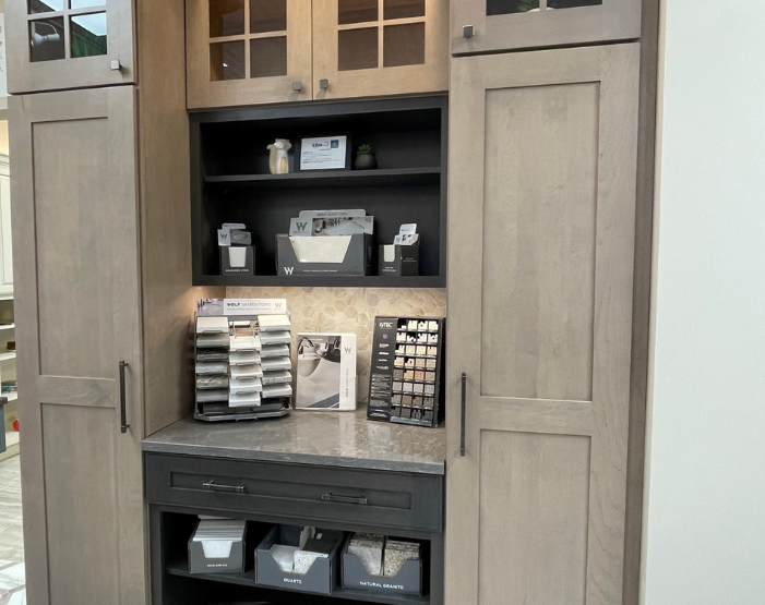 Custom cabinets at Kiba Studios in Mentor, OH